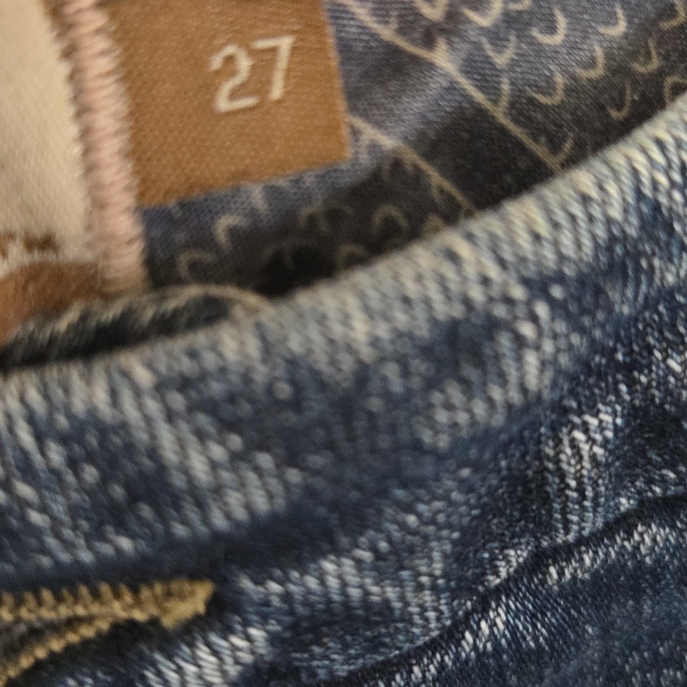 PAIGE Women's Dark Blue Denim Skirt Size 27 - Picture 4 of 7